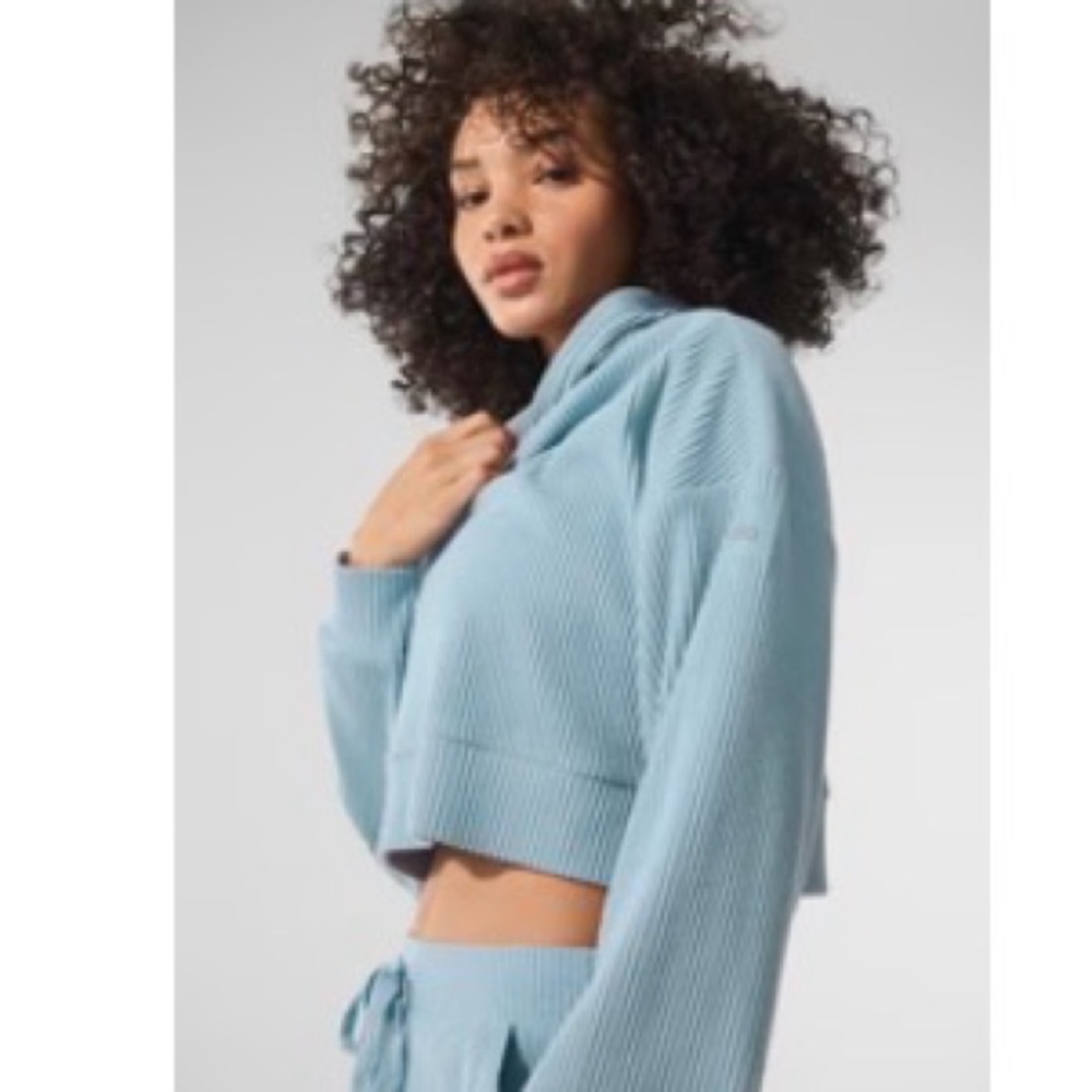 Alo Muse hoodie in Celestial blue - Picture 3 of 3